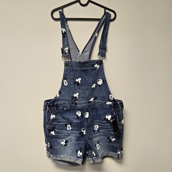 Torrid Disney Mickey Mouse Shortall / Short Overalls 16 - Picture 1 of 6